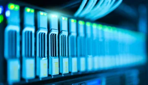 SaaS sprawl & shadow IT: what businesses need to know and how to take control - close up photo of a server